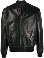 Prada veste bomber à fermeture zippée - Noir