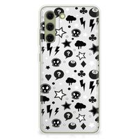 Silicone Back Case Samsung Galaxy S21FE Silver Punk - thumbnail