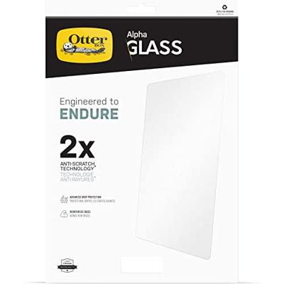 OtterBox Alpha Glass-screenprotector voor iPad 10,9-Inch (10e gen 2022), gehard glas, x2 krasbescherming, antimicrobiële bescherming
