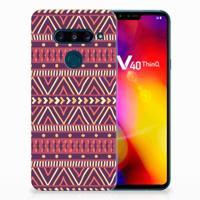 LG V40 Thinq TPU bumper Aztec Paars
