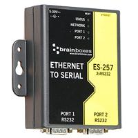 2-poorts RS232 Ethernet naar seriële adapter