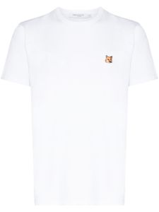 Maison Kitsuné t-shirt à patch logo - Blanc