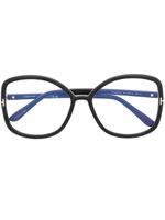 TOM FORD Eyewear lunettes de vue FT5845B à monture oversize - Noir