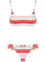 Amir Slama striped bikini set - Rouge - thumbnail