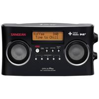 Sangean DPR-25+ Transistorradio DAB+, VHF (FM) AUX Acculaadfunctie Zwart