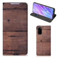 Samsung Galaxy S20 Book Wallet Case Old Wood