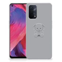 OPPO A93 5G Telefoonhoesje met Naam Grijs Baby Olifant