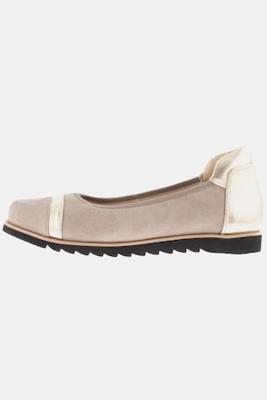 Ulla Popken Ballerina's, zacht suède, wijdte H - Grote Maten
