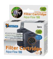 Aqua-Flow 100 Filter Crystal Clear Cartridge - 2 stuks