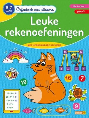 Deltas oefenboek met stickers - leuke rekenoefeningen 6-7 j. Deltas oefenboek met stickers - leuke rekenoefeningen 6-7 j.