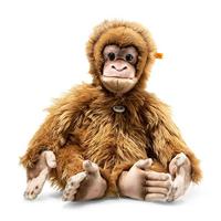 Steiff Knuffeldier Alena Orang Utan, schattig knuffeldier met kunststof ogen, kinderen, jongens en meisjes, pluche dier 60 cm, bruin, 064883