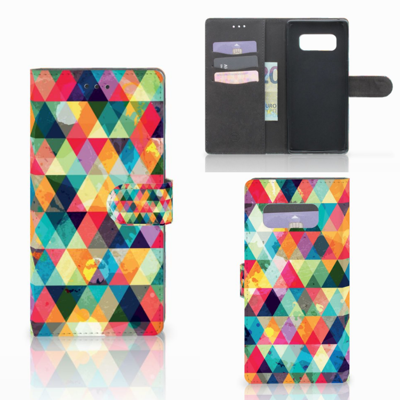 Samsung Galaxy Note 8 Telefoon Hoesje Geruit Samsung Galaxy Note 8 Telefoon Hoesje Geruit