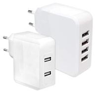 LogiLink PA0094 USB Wall Charger 2 Port, 2x USB-AF, 17W, white
