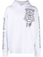 Philipp Plein hoodie à logo brodé - Blanc - thumbnail