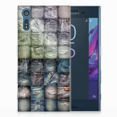 Silicone Back Cover Sony Xperia XZs | XZ Spijkerbroeken Silicone Back Cover Sony Xperia XZs | XZ Spijkerbroeken