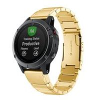 Stainless steel schakelband - Goud - Garmin Fenix 7S / 6S / 5S & Instinct 2s