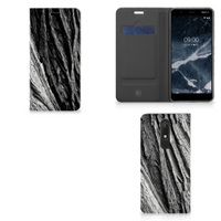 Book Wallet Case Nokia 5.1 (2018) Boomschors Grijs - thumbnail