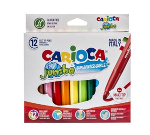 Viltstiften Carioca Jumbo Maxi set ÃƒÆ' 12 kleuren