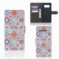 Samsung Galaxy Note 8 Bookcase Tiles Color