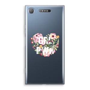 GRL PWR Flower: Sony Xperia XZ1 Transparant Hoesje