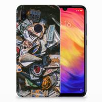 Xiaomi Redmi Note 7 Pro Siliconen Hoesje met foto Badges
