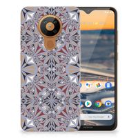 Nokia 5.3 TPU Siliconen Hoesje Flower Tiles - thumbnail