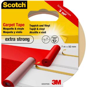 3M 42020750 Dubbelzijdig tape voor vloerbedekking Scotch Wit (l x b) 7 m x 50 mm 1 stuk(s)