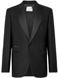 Philipp Plein blazer à simple boutonnage - Noir