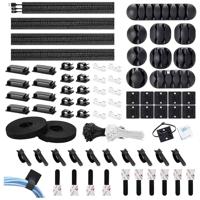 TRU COMPONENTS T23CA007 Kabelhouderassortiment TC-12888384 Bundel-Ø (bereik) 1 tot 40 mm Zwart 1 set(s) - thumbnail