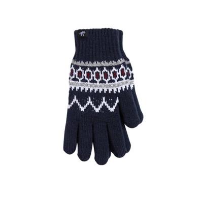 WE Fashion handschoenen donkerblauw/wit