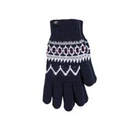 WE Fashion handschoenen donkerblauw/wit