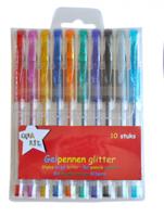 Crea kit gelpennen glitter junior 12 cm 10 stuks