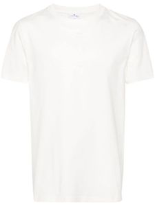 Courrèges t-shirt en coton à logo imprimé - Blanc