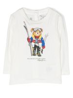 Ralph Lauren Kids t-shirt Polo Bear à manches longues - Blanc - thumbnail