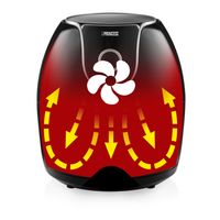 Princess 01.182055.01.001 Airfryer 5.2 l 1700 W Anti-aanbaklaag, Met display, Timerfunctie Zwart - thumbnail