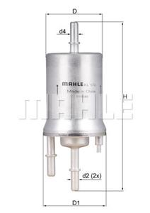 Brandstoffilter MAHLE, Diameter (mm)54,6mm, u.a. für VW, Skoda, Audi, KTM, Seat