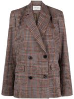 Henrik Vibskov blazer à carreaux Plaid - Gris