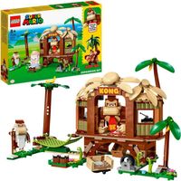 LEGO Super Mario - Uitbreidingsset: Donkey Kongs boomhut constructiespeelgoed 71424 - thumbnail