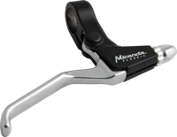 Miranda Remgreepset 3-vinger zwart/mat-zilver