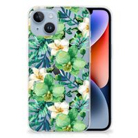 Apple iPhone 14 TPU Case Orchidee Groen - thumbnail