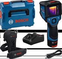 Bosch Blauw GTC 12V-450-13 Thermodetector | 1x Accu GBA 12V 2,0 Ah + Oplader GAL 12V-40 + Opbergetui + USB-C Kabel - 0601083900