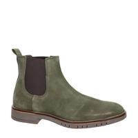 Nelson suède chelsea boots groen