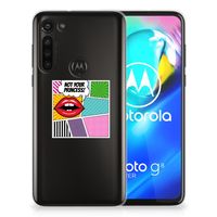 Motorola Moto G8 Power Silicone Back Cover Popart Princess