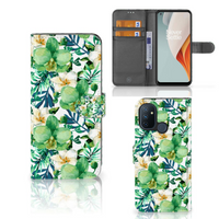 OnePlus Nord N100 Hoesje Orchidee Groen - thumbnail