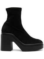 Clergerie bottines Nina 100 mm en daim - Noir - thumbnail