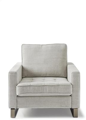 Rivièra Maison Fauteuil 'West Houston' Cotton, kleur Ash Grey