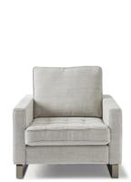 Rivièra Maison Fauteuil 'West Houston' Cotton, kleur Ash Grey