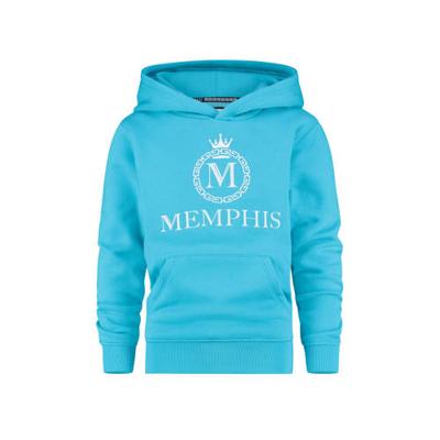 Vingino Memphis Depay hoodie Nomani met logo helder blauw Vingino Memphis Depay hoodie Nomani met logo helder blauw