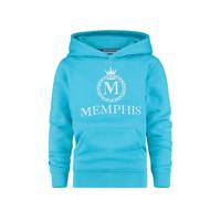 Vingino Memphis Depay hoodie Nomani met logo helder blauw
