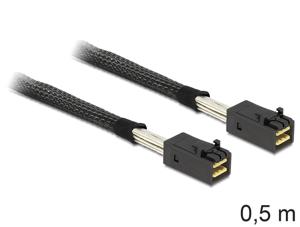 Delock HDD Aansluitkabel [1x Mini-SAS-stekker (SFF-8087) - 1x Mini-SAS-stekker (SFF-8087)] 0.50 m Zwart